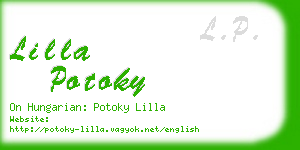 lilla potoky business card